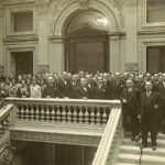 Michele Sulfina and the Staff of the Central Head Office, 2nd shot (Trieste, 1927)
